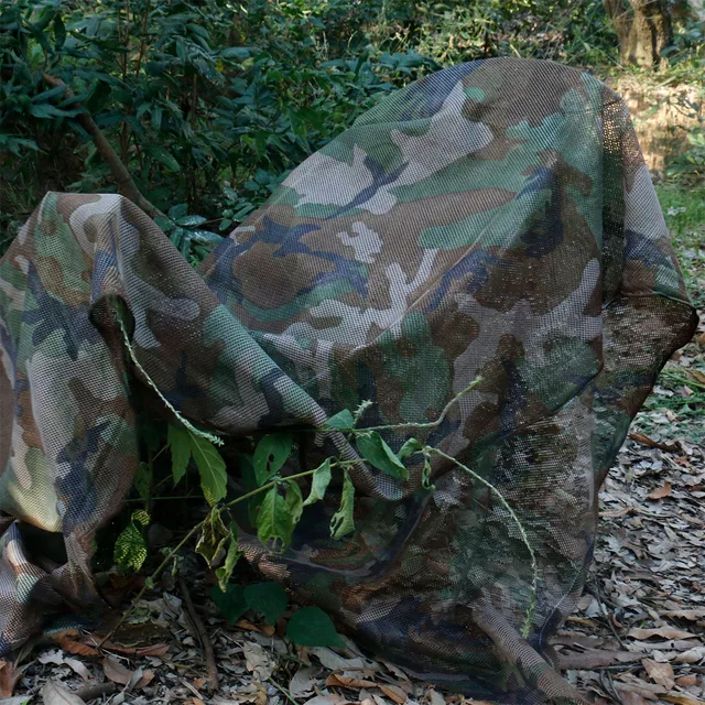 300D Álcázási Hálószövet Szövet Árnyéka Nettó Camo-Net Otthoni Kerti Dekoráció Kerítés Kültéri Árnyékolás 1,5 M Széles - Image 4