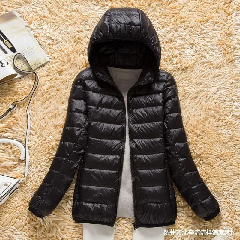 

5XL Autumn Winter Women Ultralight Down Jackets 2022 New Puffer Duck Feather Coats Slim Warm Parkas Solid Portable Outwear
