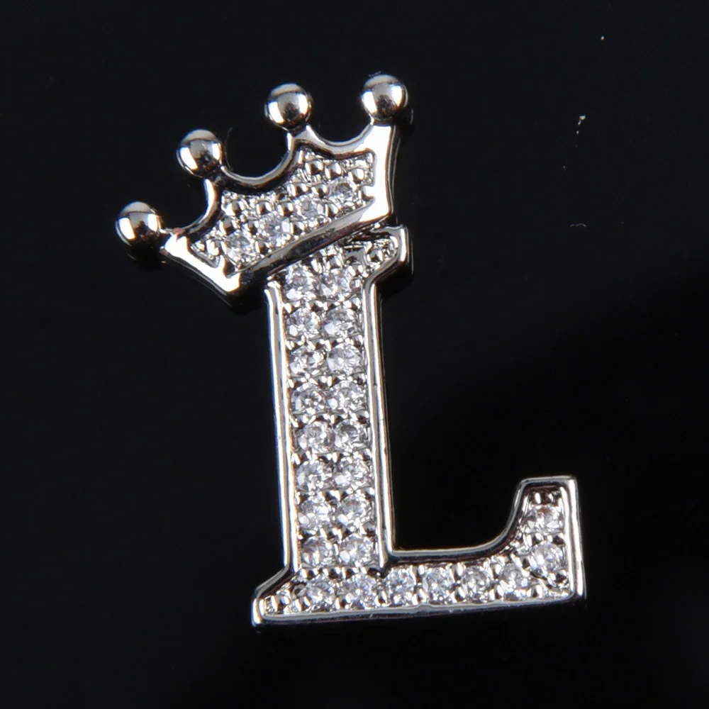 Hot Sale Metal Croc Shoe Charms Crown Letter Bling Rhinestone Shoes Decorations High Quality Butterfly Wristband Accessories