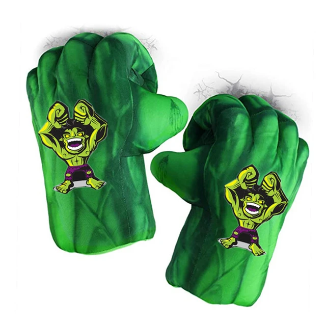 Guantes de cosplay para niños, puños verdes, guantes de boxeo de felpa  suave, disfraz de superhéroe para niños y niñas : : Deportes y  Aire Libre