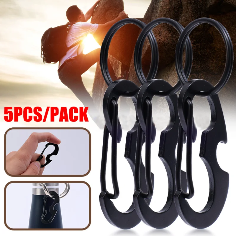 

Multipurpose Key Ring Outdoor Camping Bottle Opener Carabiner Multi-function Metal Carabiner Keys Carabiner Tourism Accessories