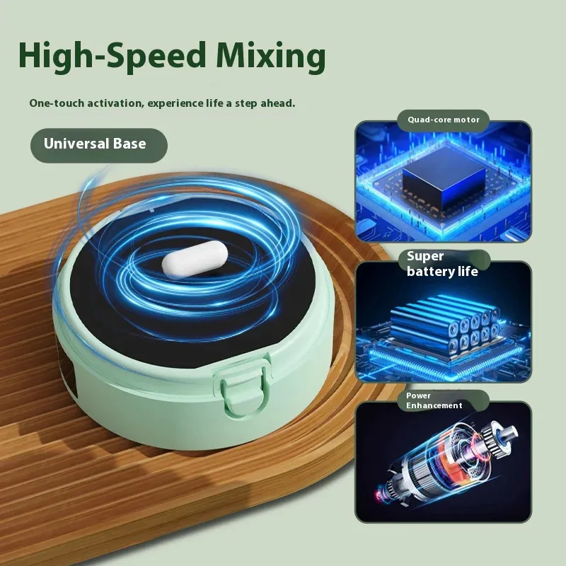 2026 Smart Temperature-Measuring Magnetic Automatic Stirring Cup Electric Portable Coffee Cup Milkshake Cup Sports and Fitness