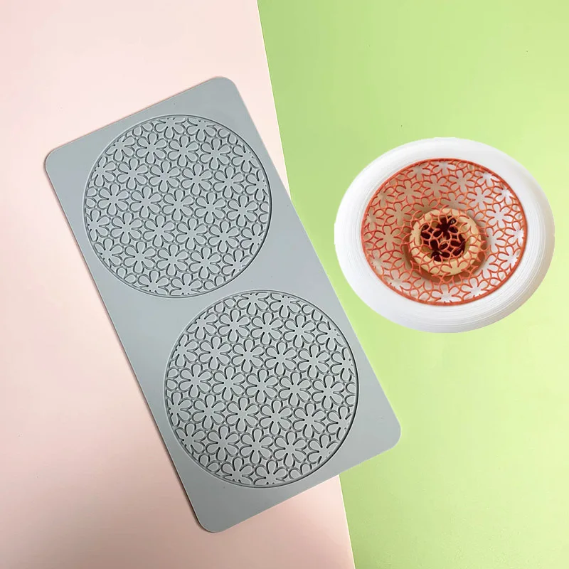 Leaf Flower Wreath Lace Silicone Mold Fondant Cake Sugarcraft Mould Chocolate Candy Des... - SKU LLSM0910 - UGI Packaging