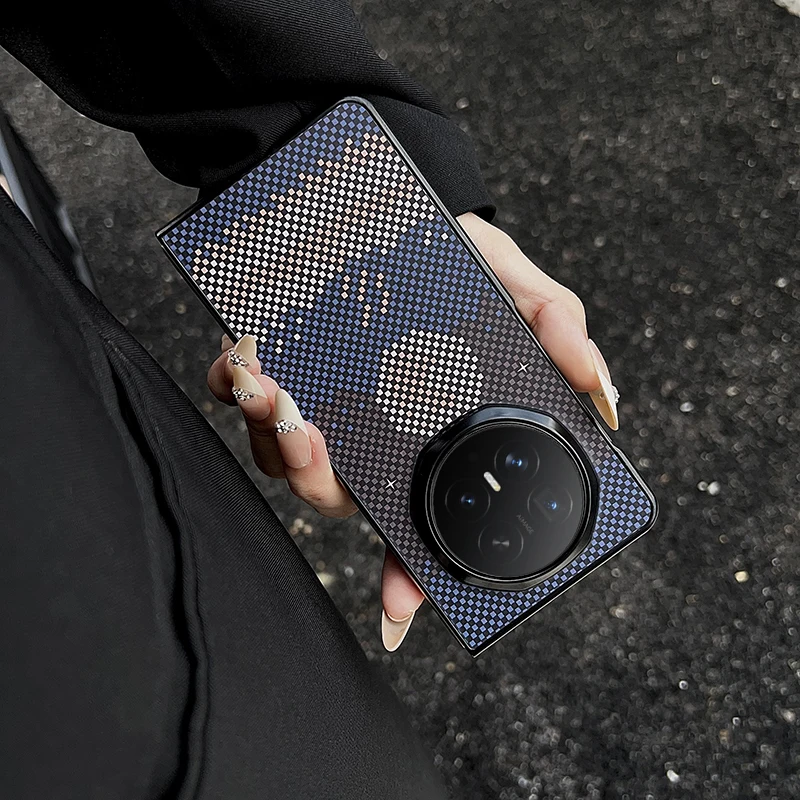 Magnetic Luxury Carbon Fiber Pattern Phone Case - ELVEV Anti-Drop Protection
