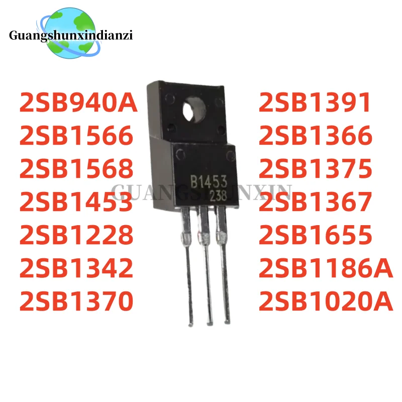 10-Pack Assorted TO-220F Transistors