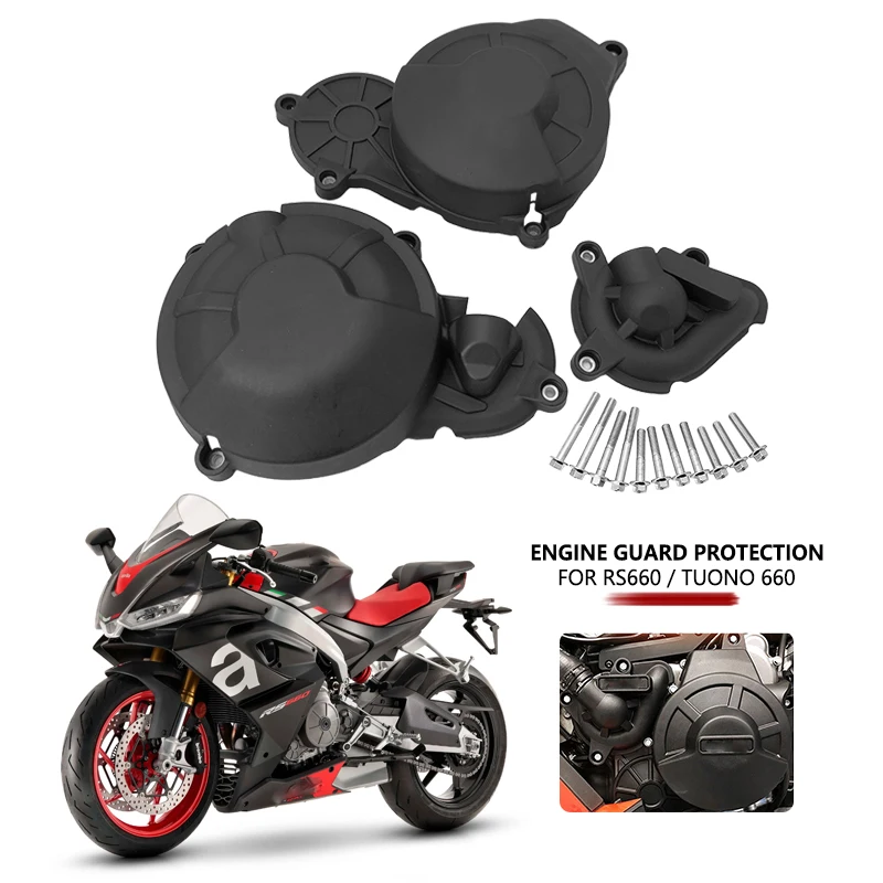 Accessori Moto Set Protezione Motore Per Rs660 Rs 660 Tuono 660 Tuareg 660 Protezione Coperchio Motore 2021-2024