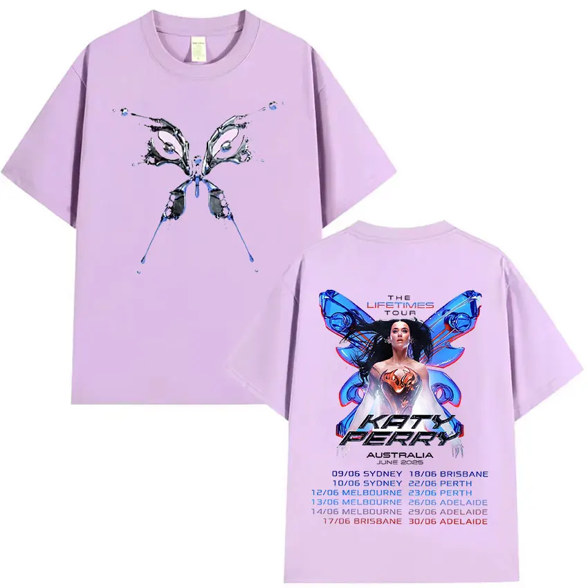 Singer Katy Perry The Lifetimes Tour 2025 New T Shirt Men Women