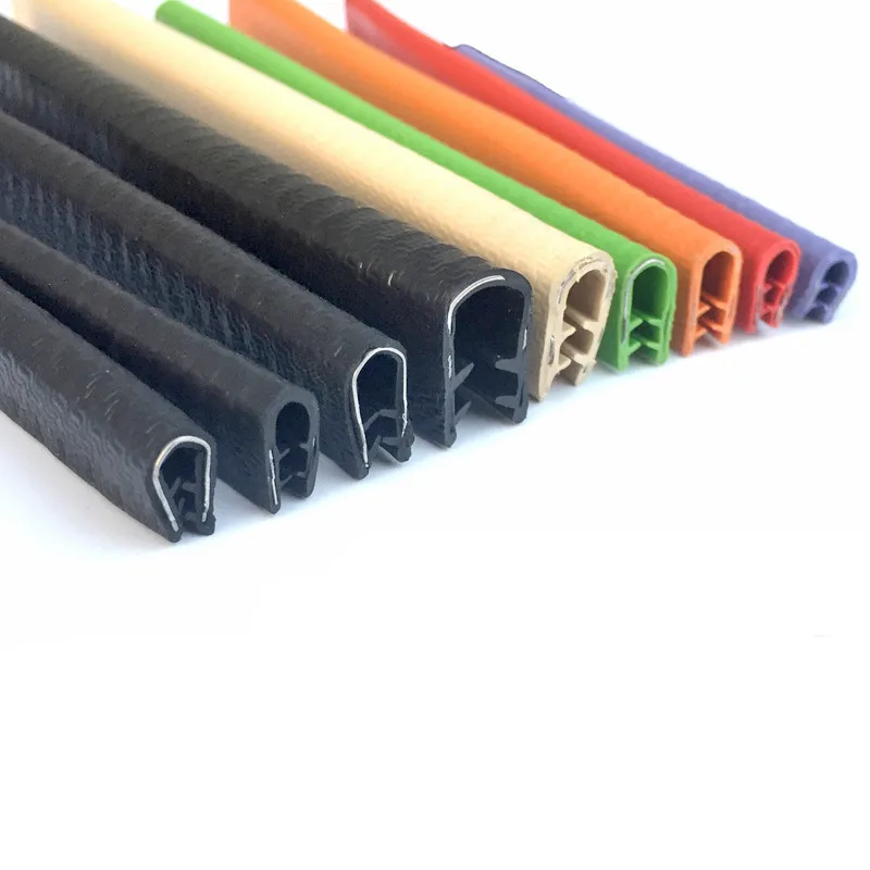 U-shaped Edge Protection Rubber Wrap Tape Folha de Ferro de Ponte de Cabo Chapa de Aço Colisão de Porta de Carro