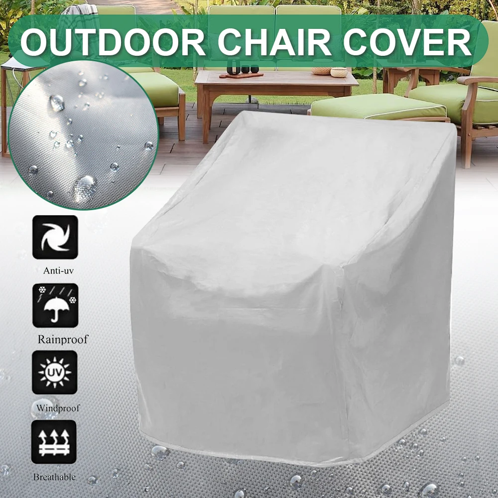 Stacked Chair Dust Cover Storage Bag Rain Dustproof Waterproof Chair Sofa Protector Cover for Outdoor Garden Furniture