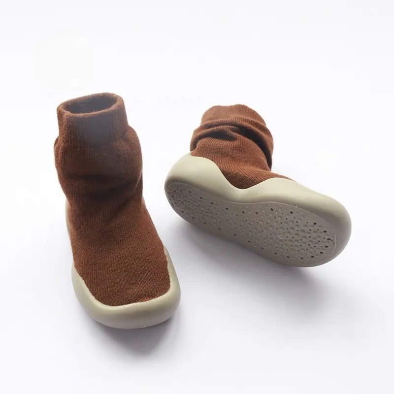 Baby Walking Shoes Spring and Autumn Children's Solid Color Anti Slip Children's Shoes Socks Floor Socks for Boys and Girls 4