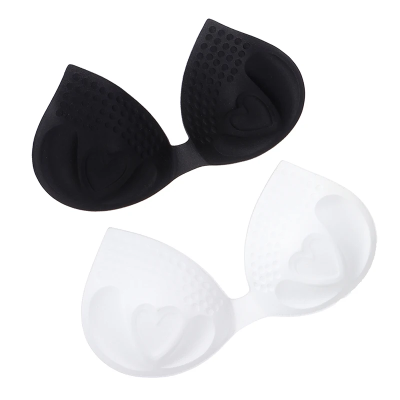 Women Thick Sponge Heart Bra Pads Push Up Breast Removable Bra