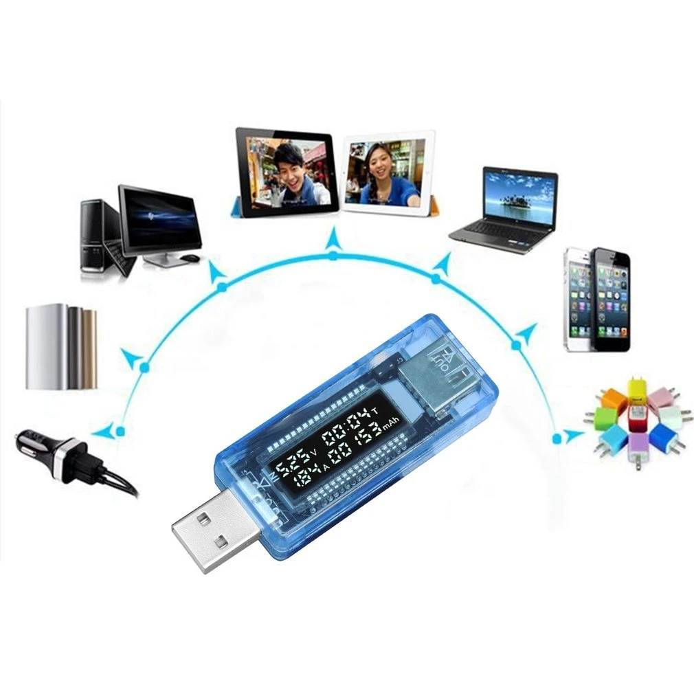 

Mini Portable 0.91inch LCD Screen USB Charger Capacity Power Current Voltage Detector Tester Multimeter