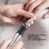 Electric Nail File Nail Set with 4 Speeds Cuticle Trimmer USB Portable Manicure Pedicure Tools With 5 Replaceable Head 1
