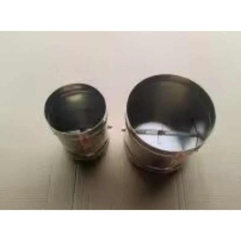 Round Air Duct Check Valve Airtight Valve Spring Return Stop Damper 76-350mm 1PC 201 Stainless steel/galvanized for Ventilation