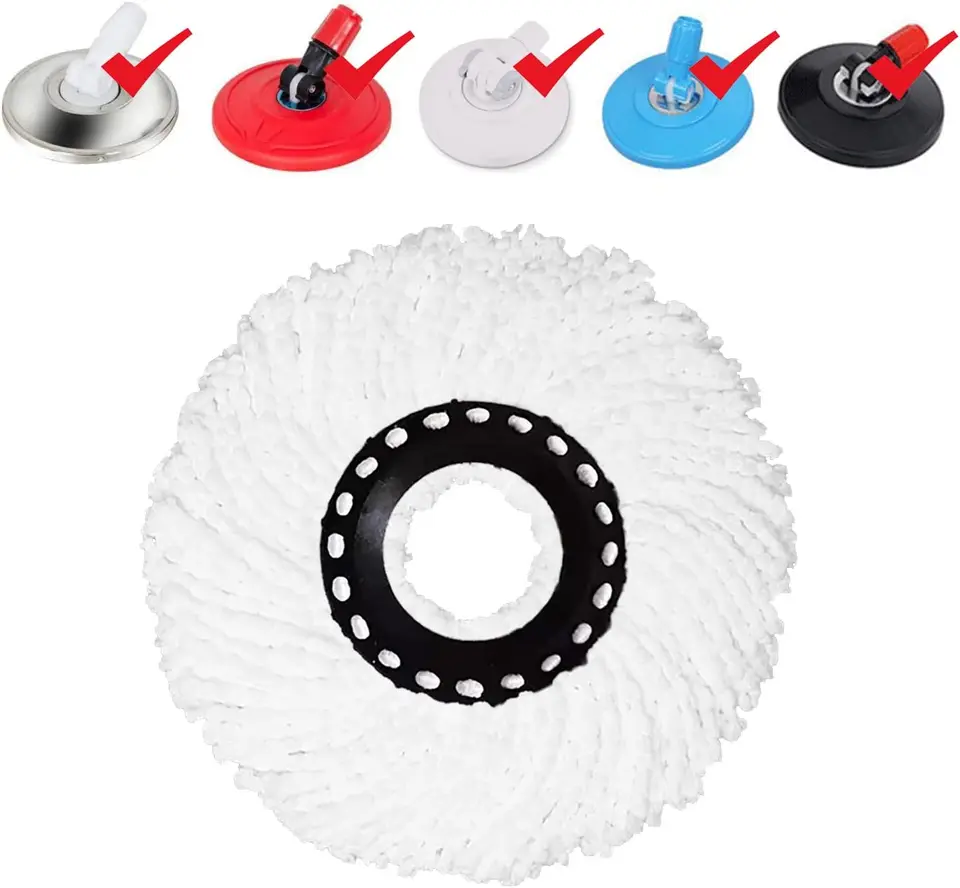 Spin Mop Replacement Heads Microfiber Refill Set