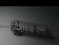 1:64 Combined Maintenance Ladder Garage Accessories Tool For Car Model Scene Parking Lot Stairs 1