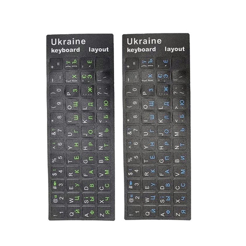 Ukrainian Uzbek Keyboard Sticker Film Mobile Phone Film Yellow Black PVC Adhesive Anti Wear