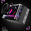High-ended JK-06 Desktop bluetooth speaker RGB cold light wireless high quality bass sound battery Handheld Wireless Microphone 2