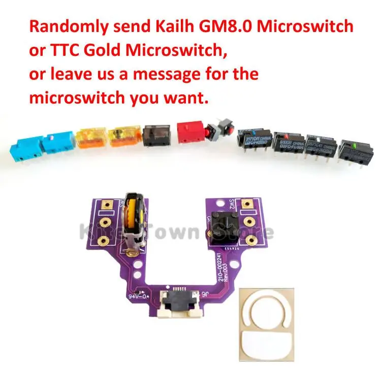 Substituição do Mouse Placa Mãe Hot-swap Botão Placa para Logitech g Pro x Superlight Gaming Mouse Fit Kailh Ttc Omron Micro Switc