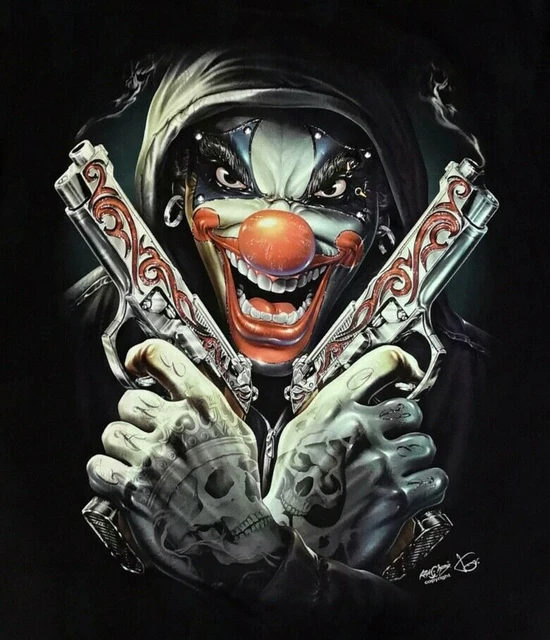 Joker Killer Gangster 3d Tattoo T-shirt. Summer Cotton O-neck Short Sleeve Mens T Shirt New S-3xl - T-shirts AliExpress