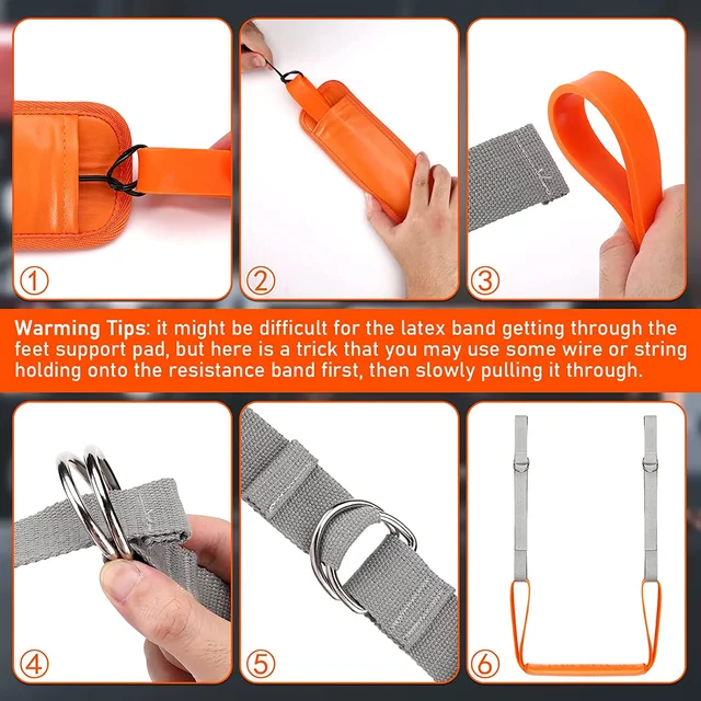 Pull Up Assistance Bands Set Resistance Strap for Pull Up Assist for Men Women Hanging Training Chin-up Workout Body Stretching 3