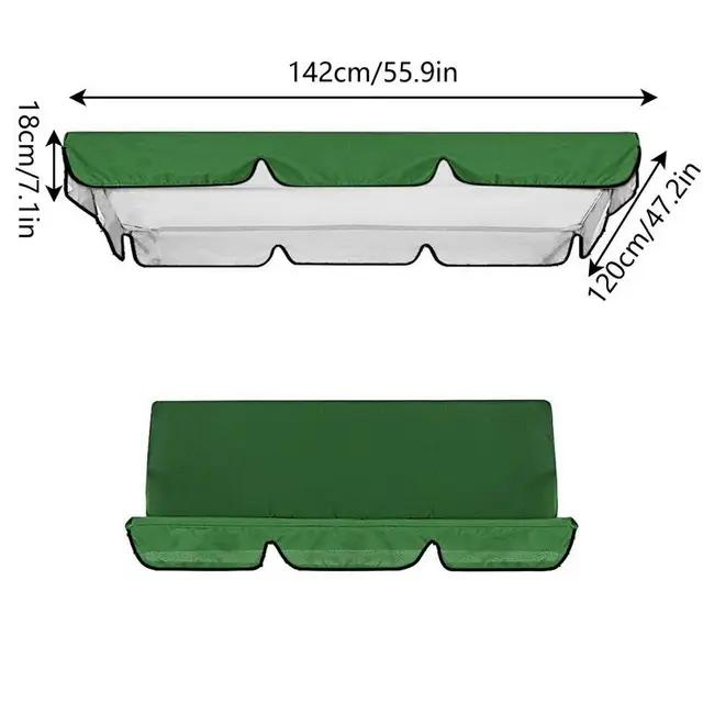 Hinta Lombkorona Csere Terasz Lengőfedél Kültéri Vízálló Bútor Ülés Lengő Felső Borítás A Legtöbb Hintához - Image 6