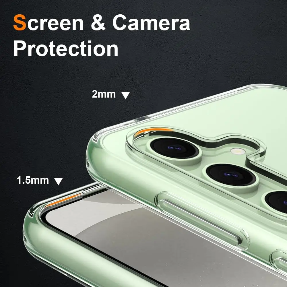 Untra Thin Clear Protective Case For Samsung Galaxy S24 Ultra S23 FE S22 Plus Soft Silicone Shell A05 A15 A25 A35 A55 Back Cover