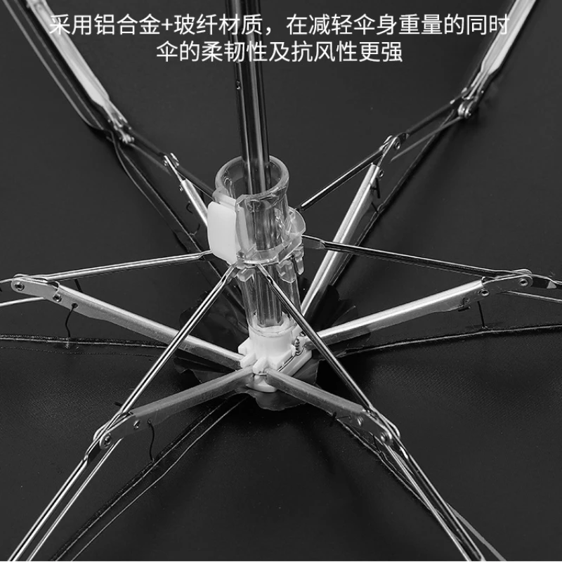Lightweight Pocket Mini Umbrella Rain Women Windproof Durable 5 Folding Sun Umbrellas Portable Sunscreen Female Parasol Umbrella