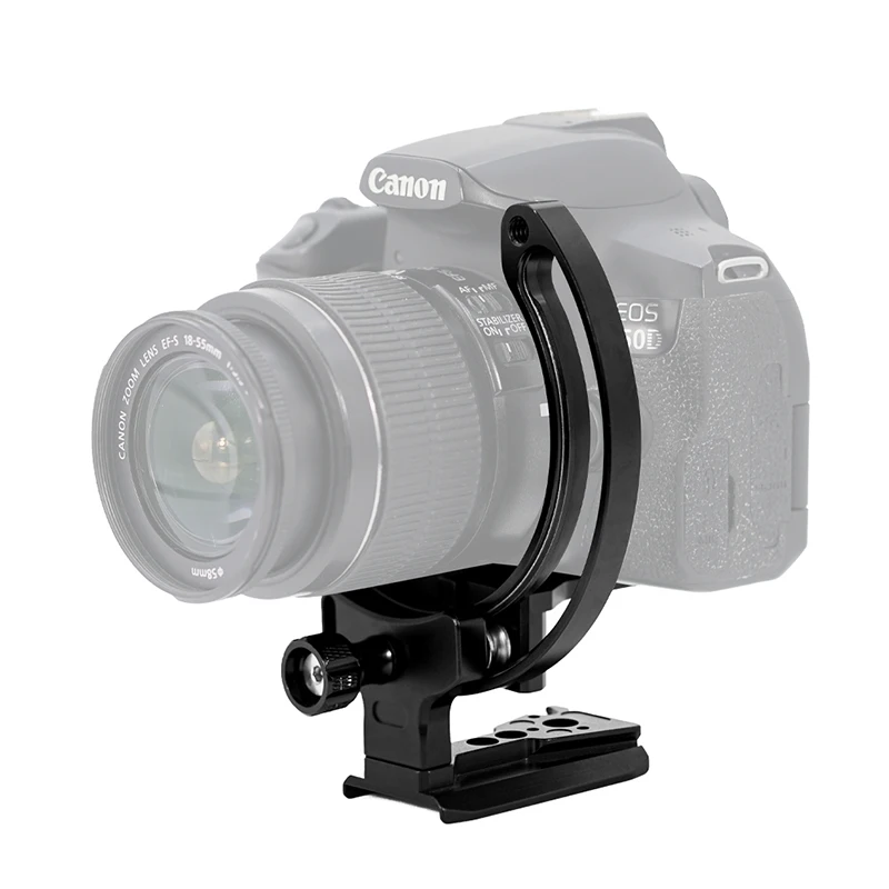 Tripod Mount Ring Lens Mount 1/4 Rotatable Collar Plate for DSLR Camera Horizontal and Vertical Camera Lens Support