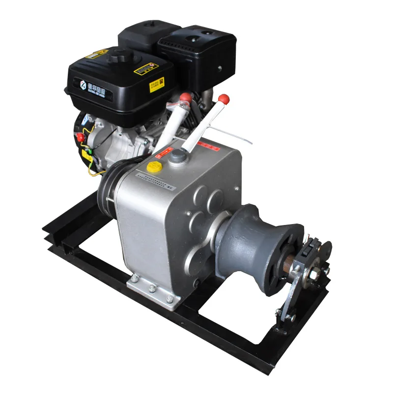 

Cable Take-up and Paying-off Machine, Three-gear Cable Lead Machine, Small Winch Gasoline Engine, Power Winch