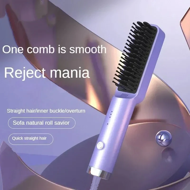 Professional Hair Straightener Straightening Brush Hair Comb Hair Straightener Tools Portable Curling Iron For Home Travel 4