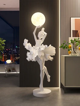 Home Decor Creative Abstract Girl Statue Art 1