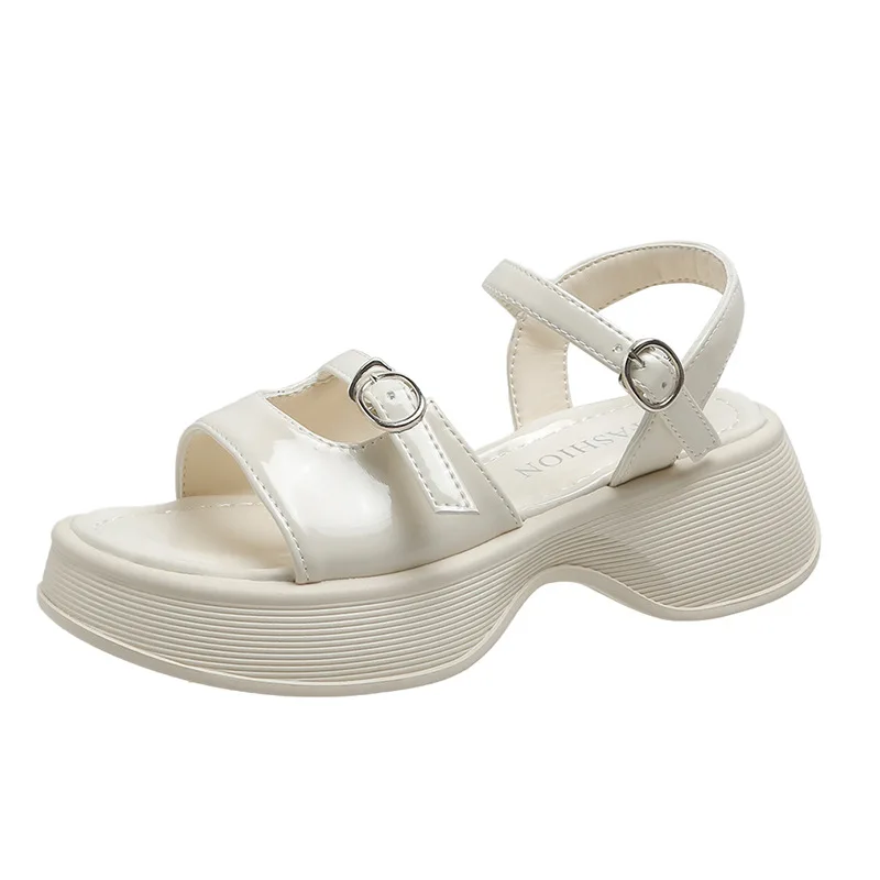Women Comfortable Outdoor Sandals Casual Plus Size Slippers Round on Plus Size Wedge Shoes Sandalias Mujer