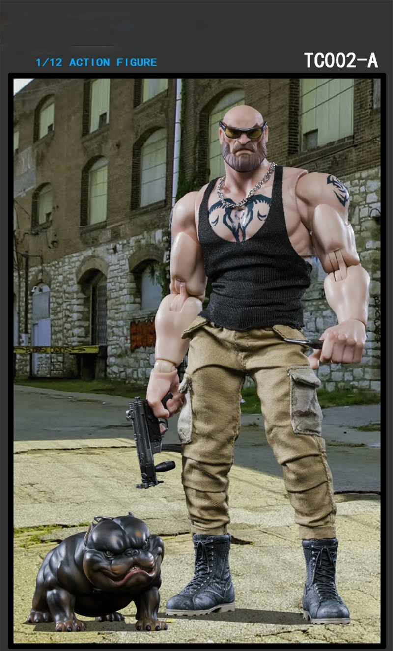 

CRAZY FIGURE TC002 1/12 Male Soldier CITY THUG High Quality Model Toy 6'' Action Figure In Stock For Fans Collection