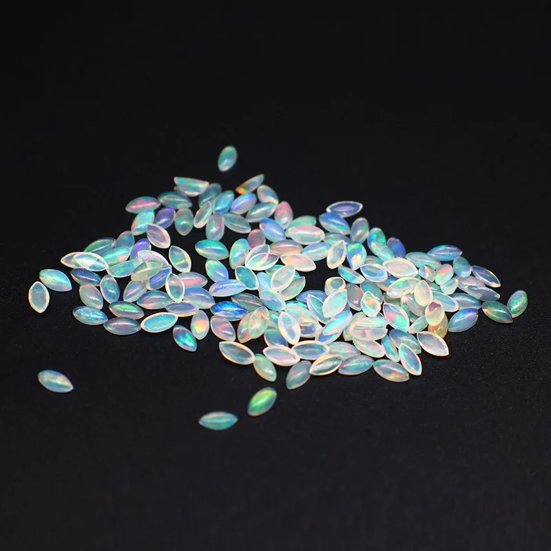 Natural Maequise Opal Ring Face Marquise Plain Natural Opal Gemstone for Necklace Jewelry Making and Collection