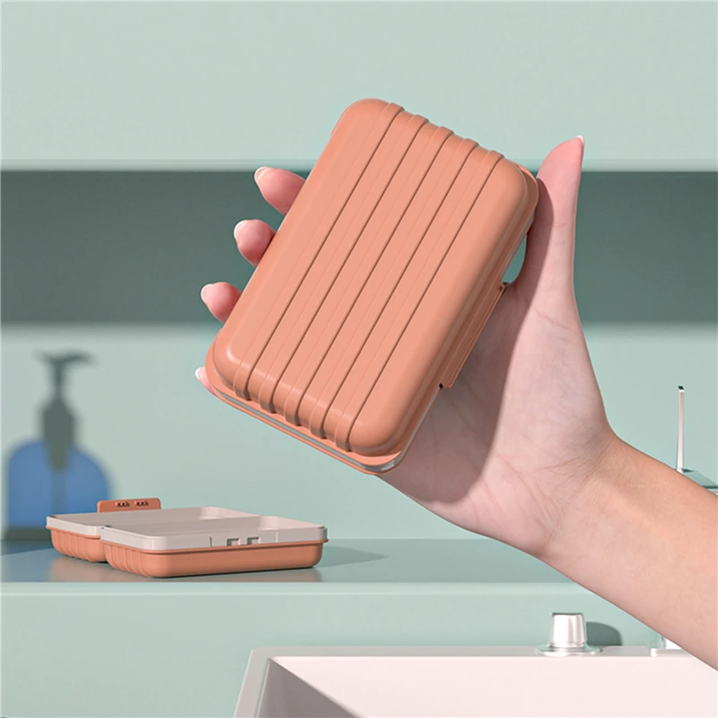 Soap Dish 1PC Bathroom With Lid Home Plastic Keeps Dry Travel Essentials Tray Holder