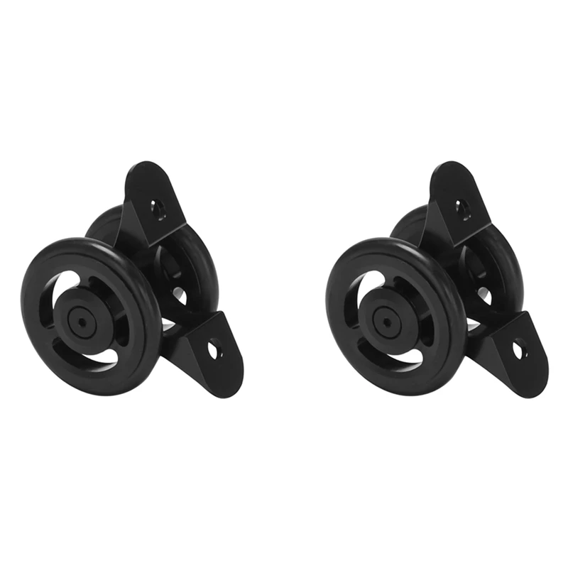 

2X Folding Bike Easy Wheel Bicycle Mudguard Bearing Double Wheel Rear Fender Wheel For Brompton Black