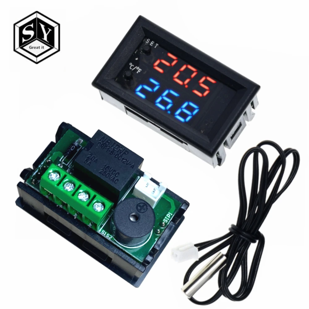 1pcs W2809 W1209wk Digital Led Thermostat Temperature Controller Smart