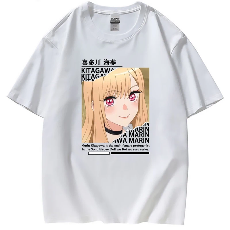 Sono Bisque Doll Wa Koi Wo Suru Anime Summer T-shirt Short Sleeves Tops Tee  Girl