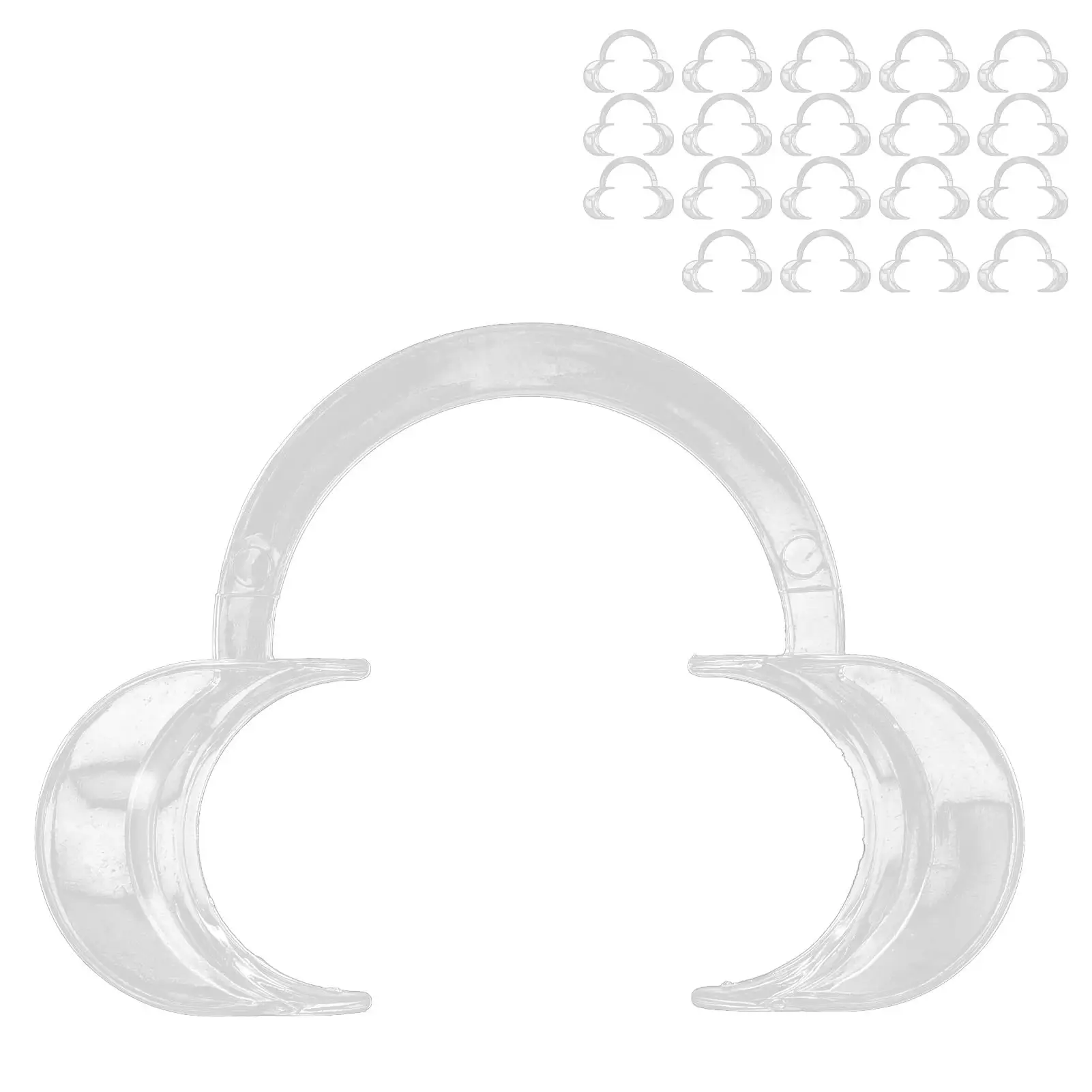 

20pcs Disposable Lip Cheek Retractor Transparent Teeth Whitening Dental Opener