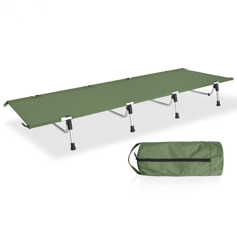 

Ultralight Folding Bed Camping Single Cot Portable Travel Camping Bed Outdoor Single Person Sleeping Bed