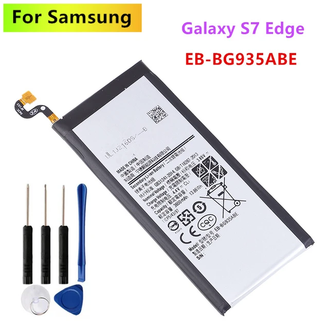 SAMSUNG orjinal EB-BG935ABE 3600mAh pil için Samsung Galaxy S7 kenar  SM-G935 G9350 G935FD G935W8