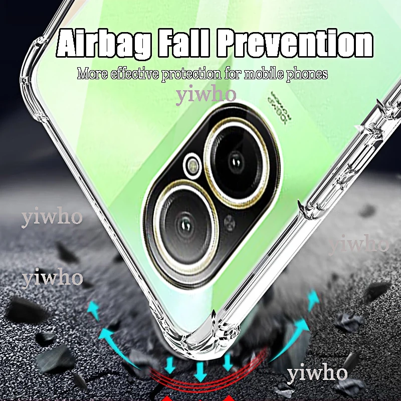 Transparent Anti-Scratch TPU Phone Protector Case - Safety Back Cover