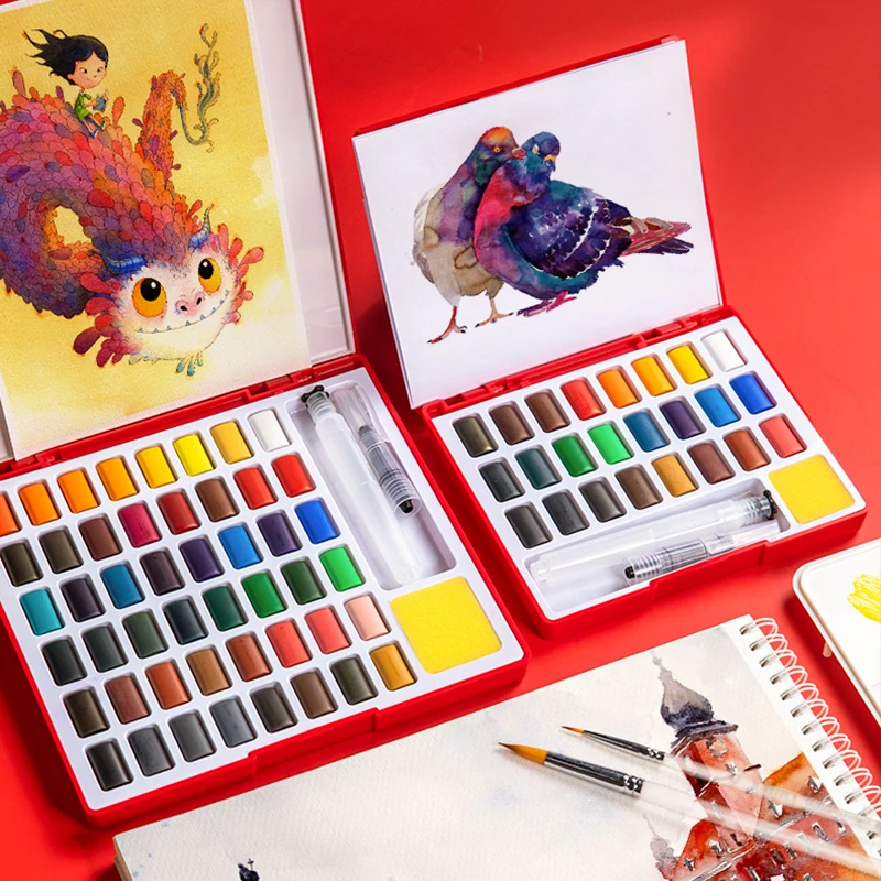 

Faber-Castell 24/36/48 Color Solid Watercolor Paint Box Detachable Palette Water Color Set For School Student Paint Art Supplies