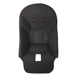 Luxurious PU Leather Baby Dining Chair Cushion - Comfortable Growth Seat Pad for Children (Black)