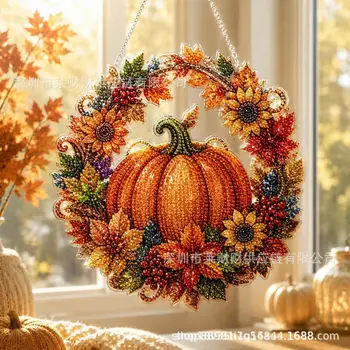 Autumn Pumpkin Acrylic Ornament 1