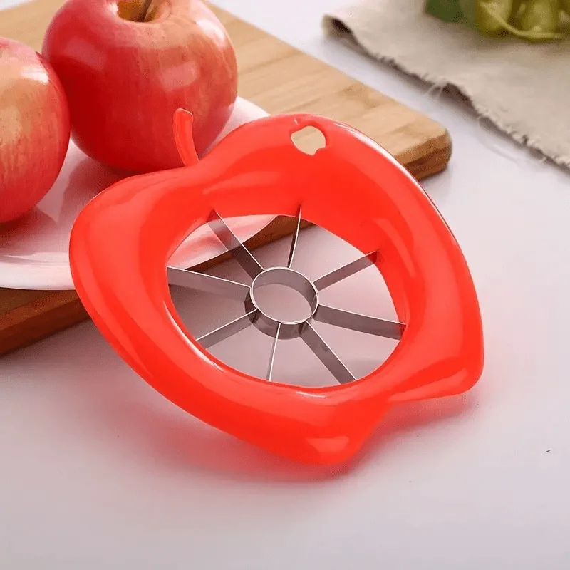 S5df81be92b9b43ca8b779fd74da4e35fS küchexyz.de Best Price | Fast Delivery |Quality Product 1pc Stainless Steel Apple Slicer - Manual, Square Blade, Kitchen & Dining Tool, Ideal for Outdoor/Camping, Outdoor kitchenware