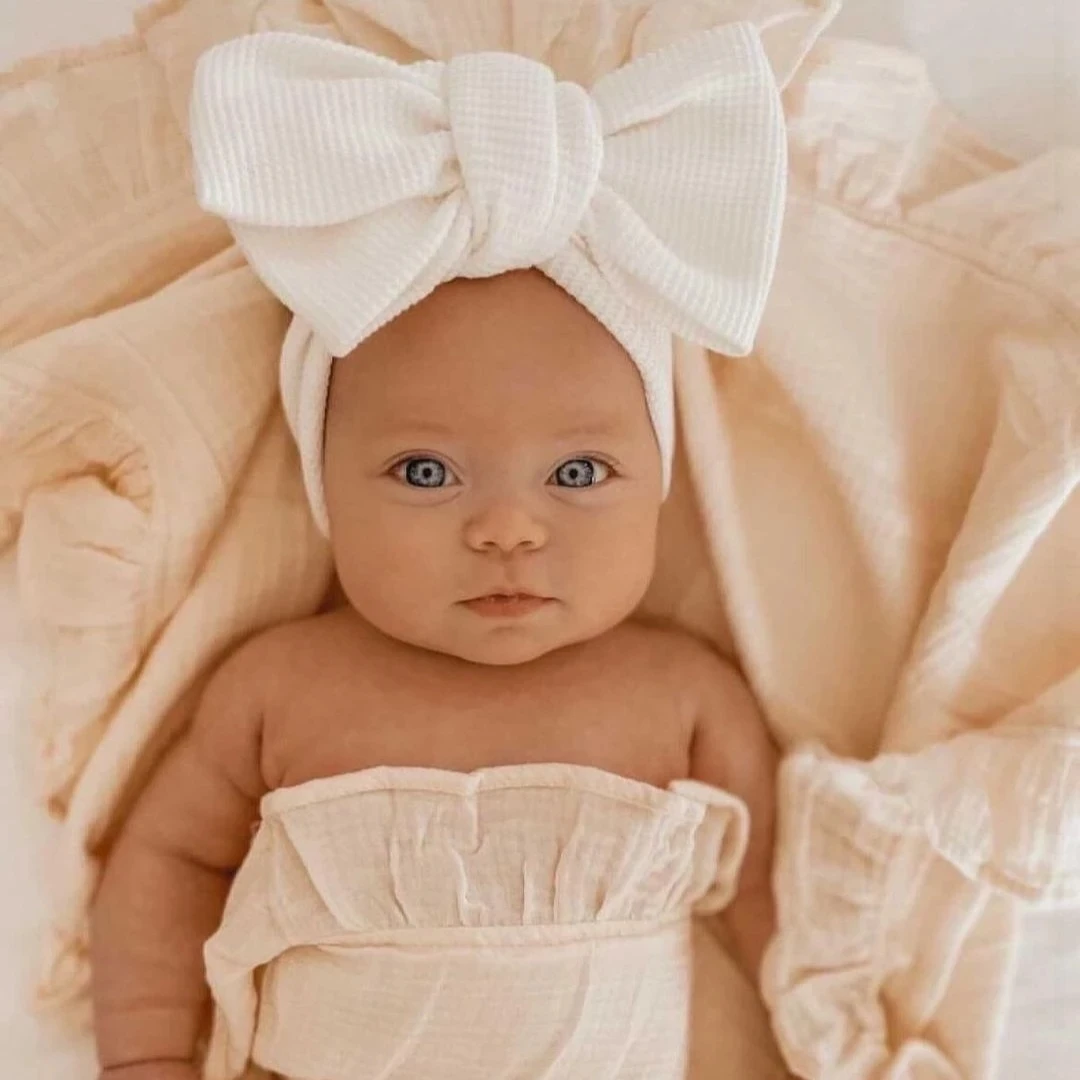 

Baby Headband Baby Hair Accessories Headwear Baby Bow for Child Bowknot Turban for Kids Elastic Headwrap
