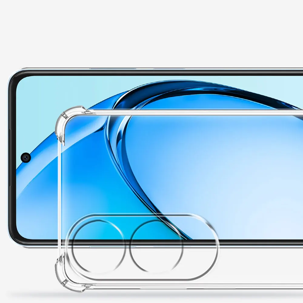 Clear Shockproof Silicone Soft Phone Case for Oppo A60 – Enhanced Protective Cover