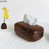 Solid Wood Walnut Tissue Box Bedroom Living Room Home Desktop Finishing Retro Tea Table Desktop Restaurant Tissue Storage Boxes 4